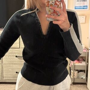 Vintage 2000’s DKNY Jeans Halp-Zip Knit Sweater Sz Medium